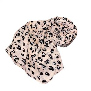 2/$10 Pink leopard print Infinity Scarf